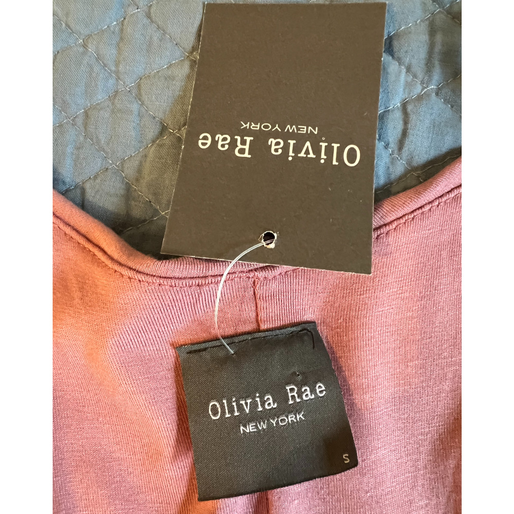 Olivia Rae Maxi Dress Womens Size S Pink Rose Lightweight Sleeveless Straps NWT - Picture 3 of 7